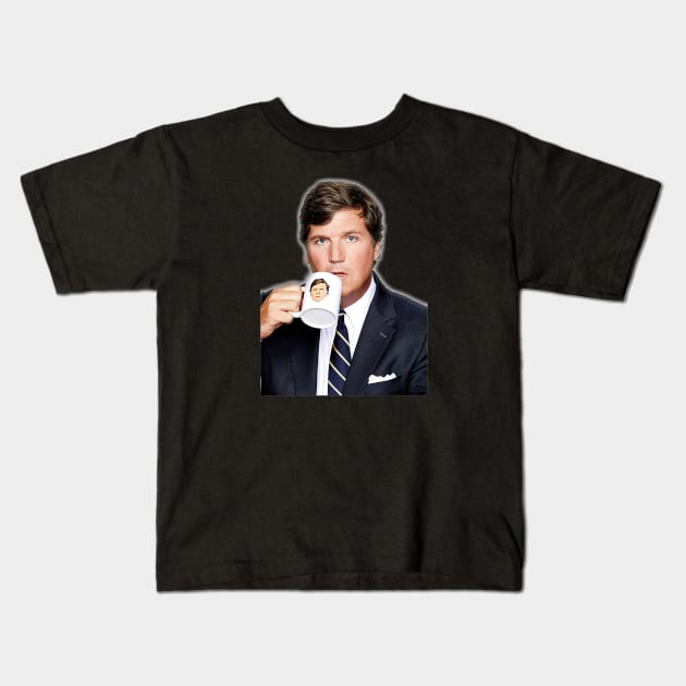 Tucker Carlson Kids T-Shirt by understack